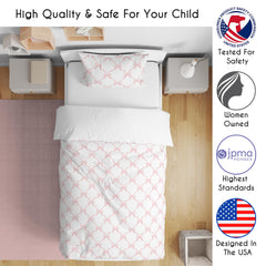 Sweet Jojo Designs pink bows sham with dainty satin bow detail for princess look