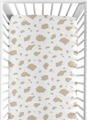 Sweet Jojo Designs two-piece crib sheet set packaging demonstrates quick-change readiness.