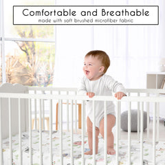 Sweet Jojo Designs watercolor farm animals print crib sheets for playful infant decor