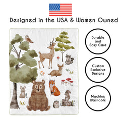 Sweet Jojo Designs diaper stacker keeps nappies organized within arm's reach