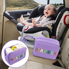 Sweet Lion diaper bag on changing table view suggests quick, tidy diaper changes.
