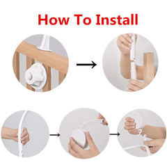 Sweetfamily adjustable holder arm offers versatile fit for crib styles.