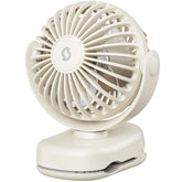 SweetFULL Mini Clip-On Fan closeup highlighting compact design and secure clamp.