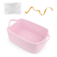 SweetMemo Empty Gift Basket with Handles showcases portable gift organization for events.