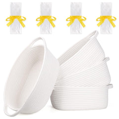 SweetMemo empty gift basket with handles for nursery organization