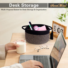 SweetMemo handwoven cotton rope texture highlights durable decorative detail