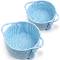 SweetMemo small gift basket 8x4 with handwoven cotton rope for ready-to-gift elegance.