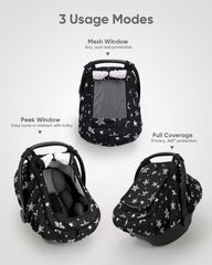Sweetwavet black star window-closure shows privacy and sun protection.