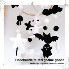 Sweety Baby Ghost Mobile soft felt construction feels cozy and durable.