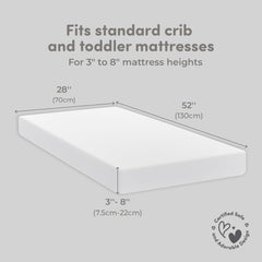 Sweety Fox fitted crib sheets secure elastic edge for a snug mattress fit