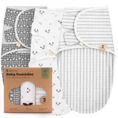 Sweety Fox forest swaddle pack in organic cotton for gentle newborn comfort.