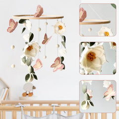 SWECOMZE mobile butterflies—soothing pink accents for modern nurseries and baby's attention