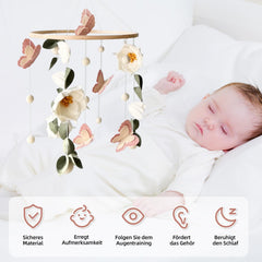 SWECOMZE non-toxic materials—safe, gentle mobile ideal for above crib or changing table