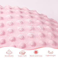 SWESEN nursery-decor pink blanket enhances cozy space
