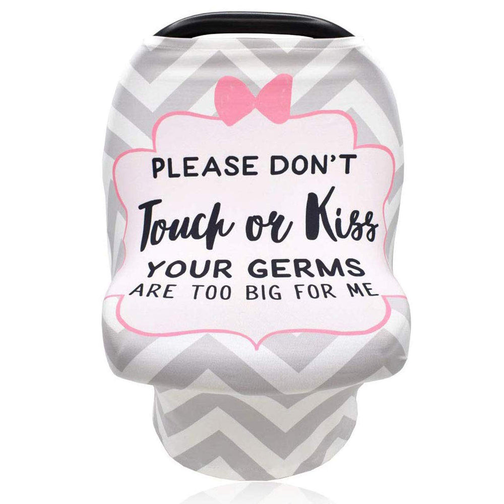 SWESEN baby car seat cover with no-touching sign emphasizes polite privacy on the go