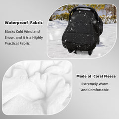 SWESEN car seat cover zipper design open flap for easy access.