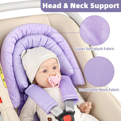 SWESEN car seat insert showing fleece reverse side for cozy warmth.