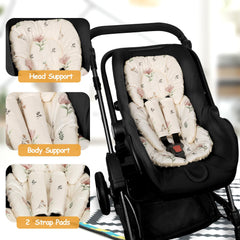 SWESEN infant car seat insert head neck support for better alignment.
