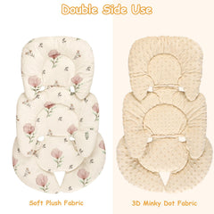 SWESEN infant car seat insert shoulder covers protect baby's face and neck.