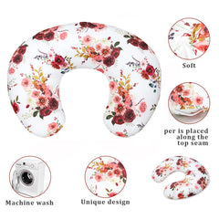 SWESEN nursing pillow cover concealed zipper—simple install and tidy removal for busy feeding sessions.