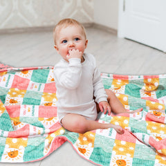 SWESEN You Are My Sunshine print on blanket enhances nursery decor.