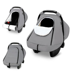 SWESEN Winter Baby Seat Cover with warmth layer keeps infant comfortable on cold rides