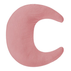 SWESEN nursing pillow cover in pink shows breathable muslin texture for baby-friendly comfort.