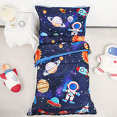 SWESEN Space Bedding reversible comforter—soft microfiber for cozy bedtime routine.