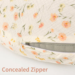 SWESEN muslin nursing pillow cover easy-care material, machine washable for busy parents.