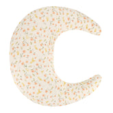 SWESEN muslin nursing pillow cover flower fabric closeup, breathable comfort for baby during feeds.