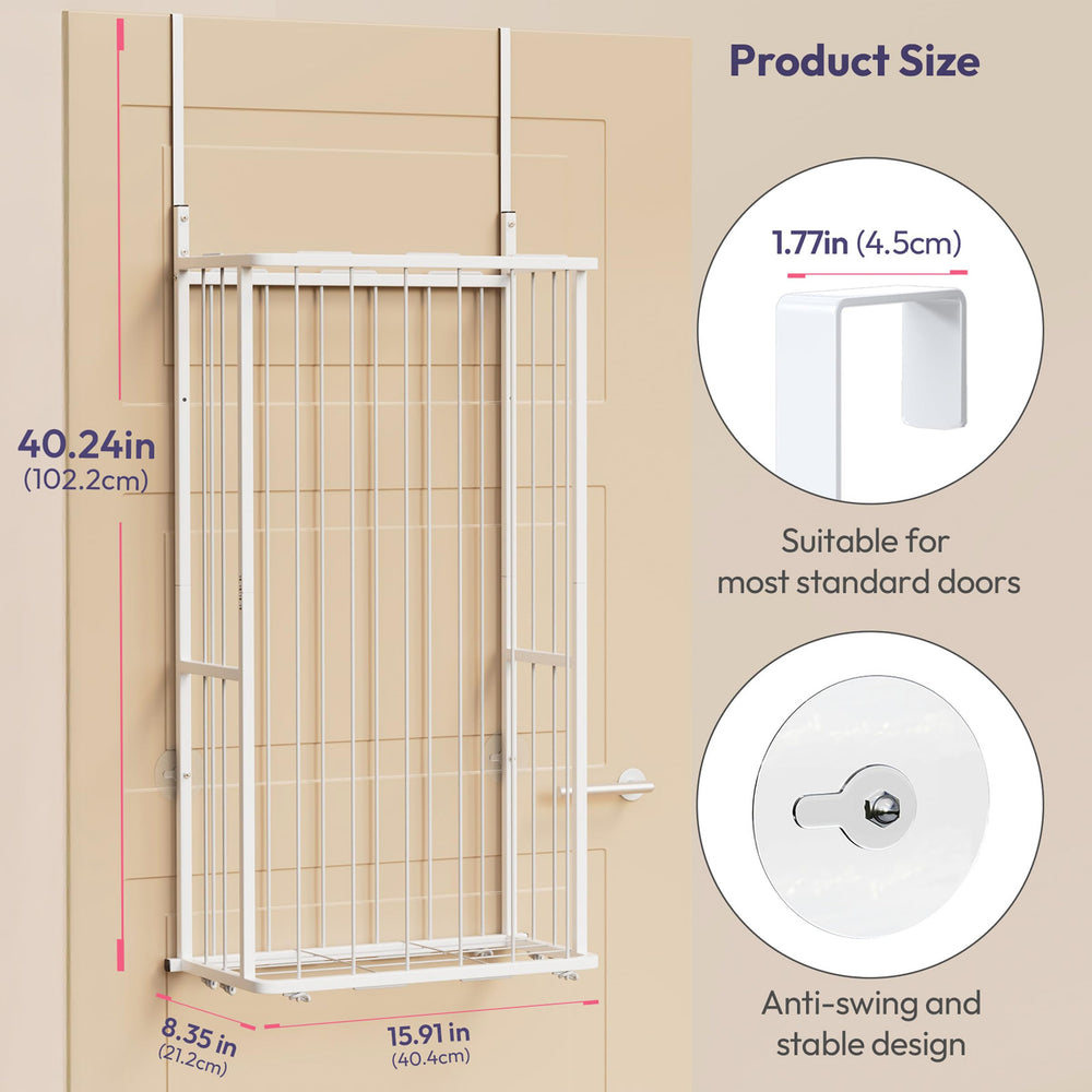 SW TYMIKI large stuffed storage over-the-door organizer in white for clutter-free bedrooms