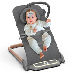 SYCYH baby bouncer seat with natural-bounce action for calming moments.