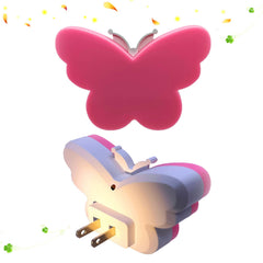 SYCYULAN butterfly LED night light pink soft glow for kid-friendly guidance