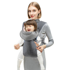 SYhuqal New Little One Sling Wrap in gray with breathable mesh for cooler, comfortable on-the-go days.