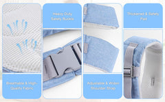 SYhuqal New Little One Sling Wrap highlights ergonomic hip-seat design to support posture during baby wear.
