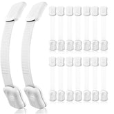 Syican cabinet locks packaging view highlights the 16-pack safety solution.