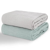Synrroe muslin swaddle blanket 40x40 wrapped snug for peaceful newborn sleep