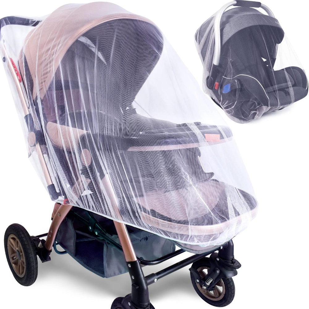 Sysmie stroller mosquito net white close-up mesh detail for breathable protection.