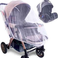 Sysmie stroller mosquito net white close-up mesh detail for breathable protection.