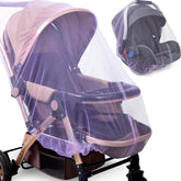 Sysmie durable baby mosquito net purple overview shows breathable protection for outings