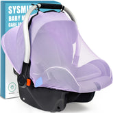 Sysmie mosquito net baby-seat closeup highlights breathable fabric for cooler rides.