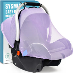 Sysmie mosquito net baby-seat closeup highlights breathable fabric for cooler rides.