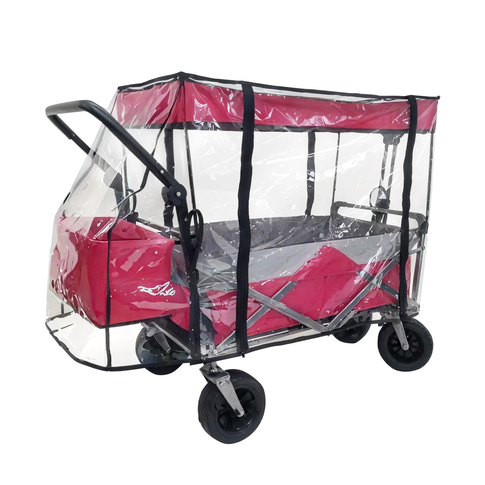 SYWAN wagon cover rain universal fit closeup zipper showing easy access