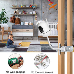 SZAOYU foam-covered non-slip clamp protects surfaces while holding monitor