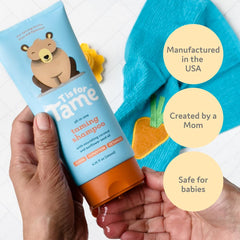T is for Tame shampoo sunflower oil ingredient promoting natural shine