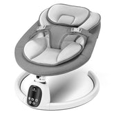 T TICCI baby swing control panel in dark grey enables easy soothing presets.
