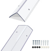 Taaizau wall corner protector close-up showing a clear shield preventing door-frame bumps.