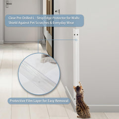 Taaizau wall corner protector features pre-drilled holes for quick installation.