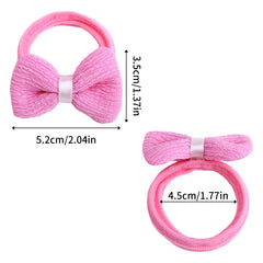 TAANGTHOSE hair ties in purple flower design provide secure ponytails for busy kids
