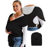 TAB baby wrap ergonomic-newborn-toddler demonstrates ergonomic hip and spine alignment